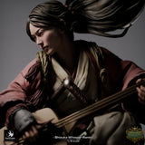Nahaufnahme des Gesichts der Shizuka Whisper Ronin Schurken Miniatur mit feinen Details