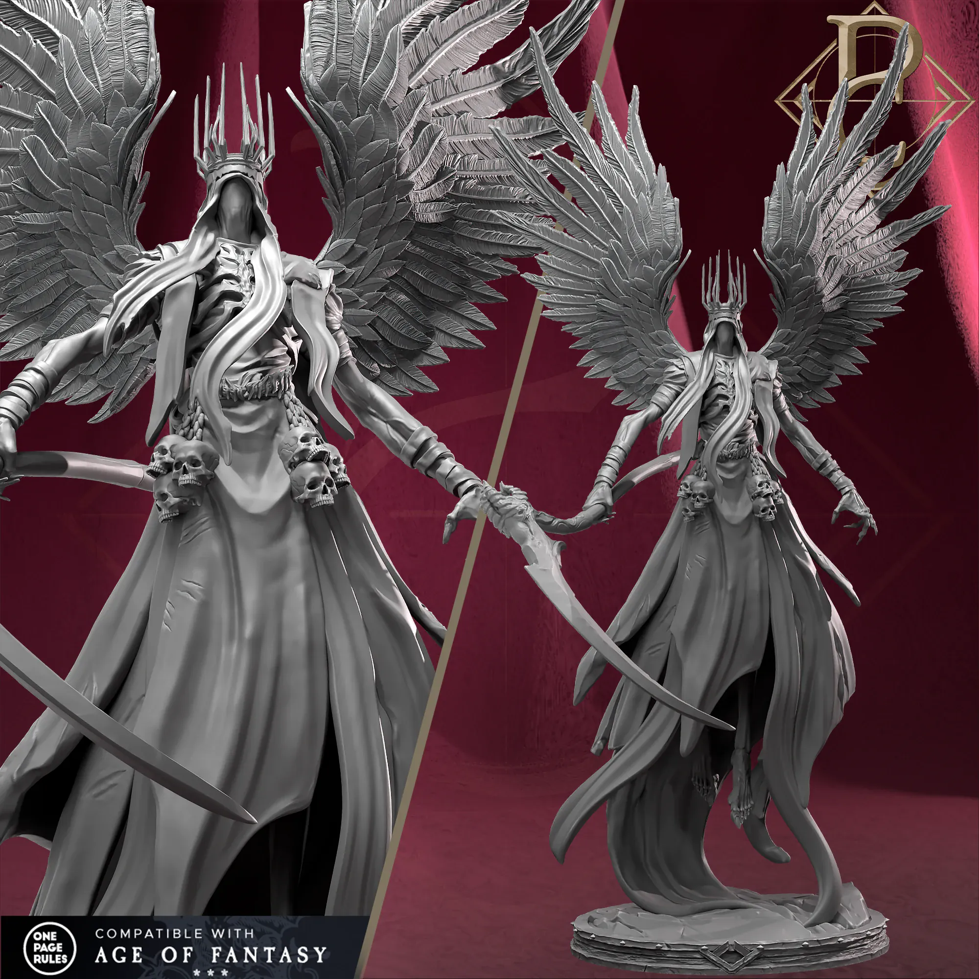 Fantasy Warrior Miniature Azarethiel Parasite Collectibles Qumi