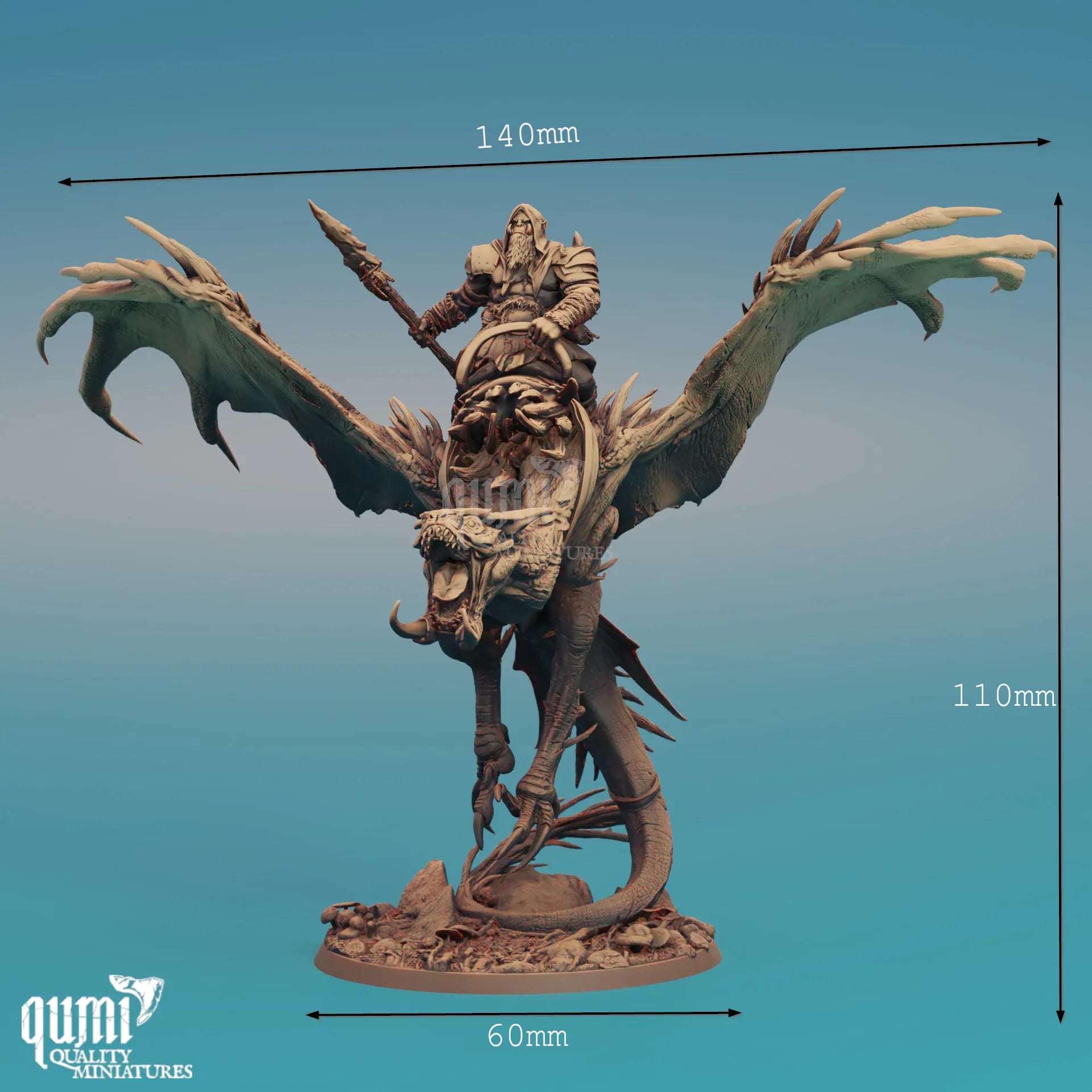 Fantasy Wyvern Wings of the Untamed Rescale Miniatures - Quality Miniatures - Qumi