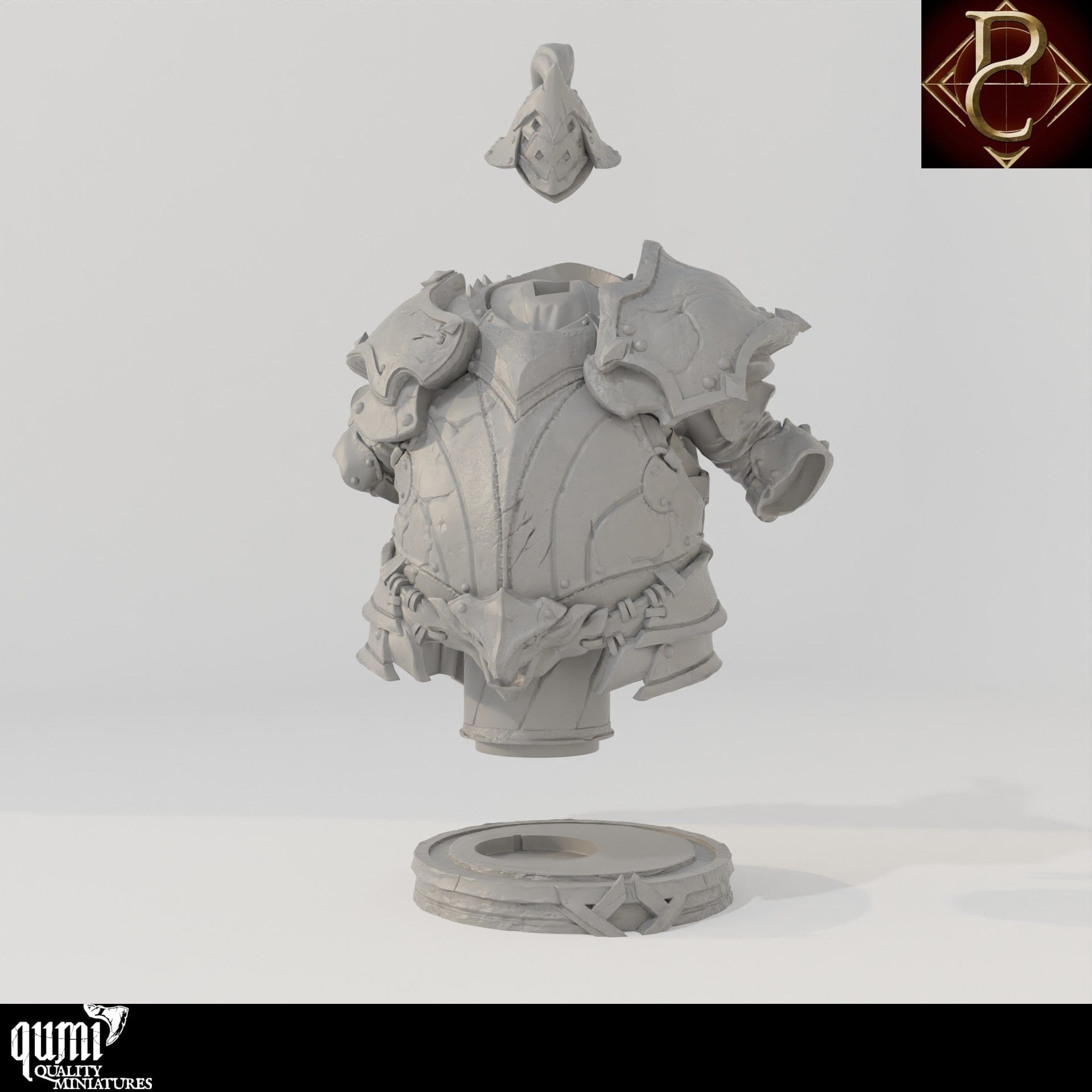 Fathon Bust - 75mm 110mm Qumi - Parasite Collectibles Quality Miniatures - Qumi Wargaming Mini Model Figure