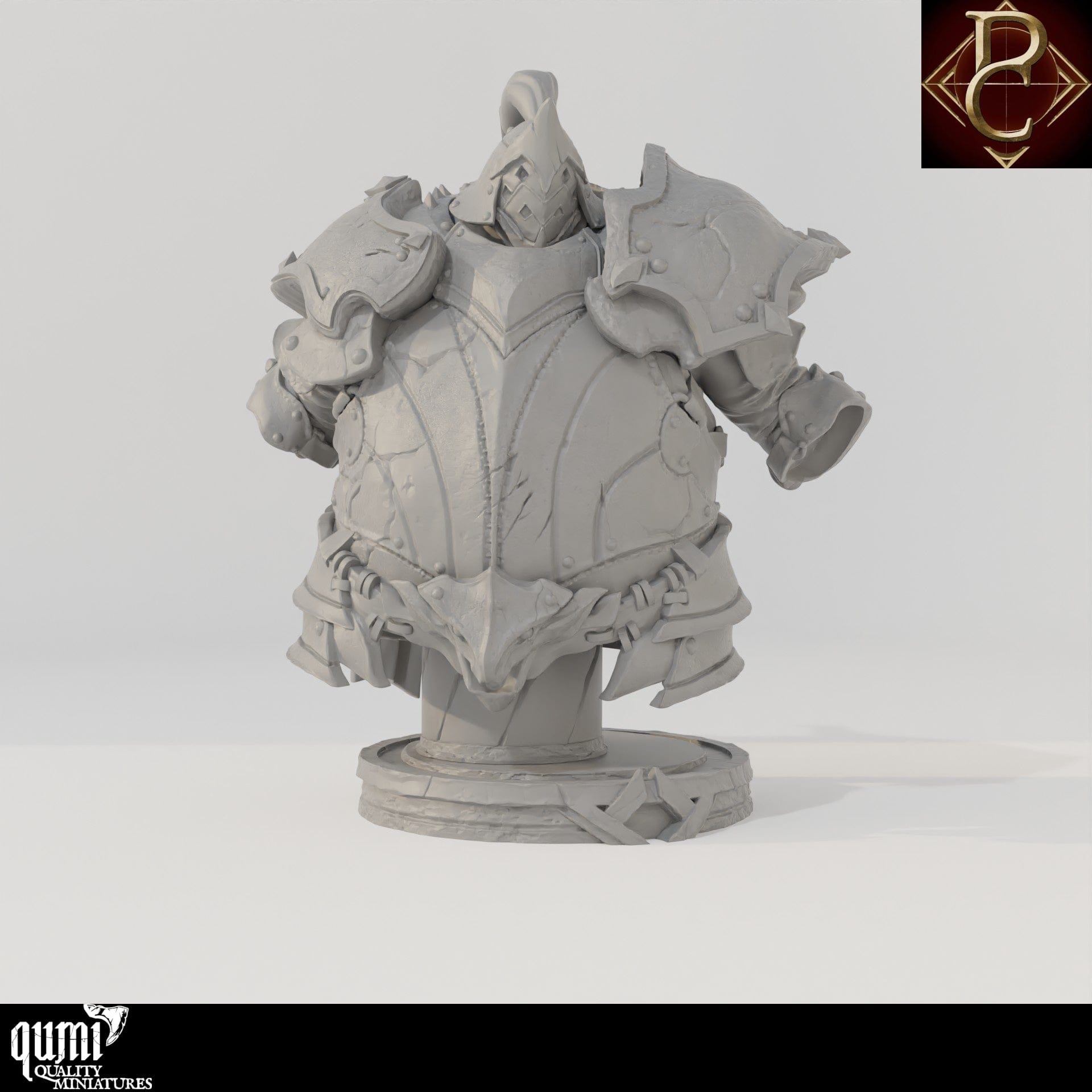 Fathon Bust - 75mm 110mm Qumi - Parasite Collectibles Quality Miniatures - Qumi Wargaming Mini Model Figure