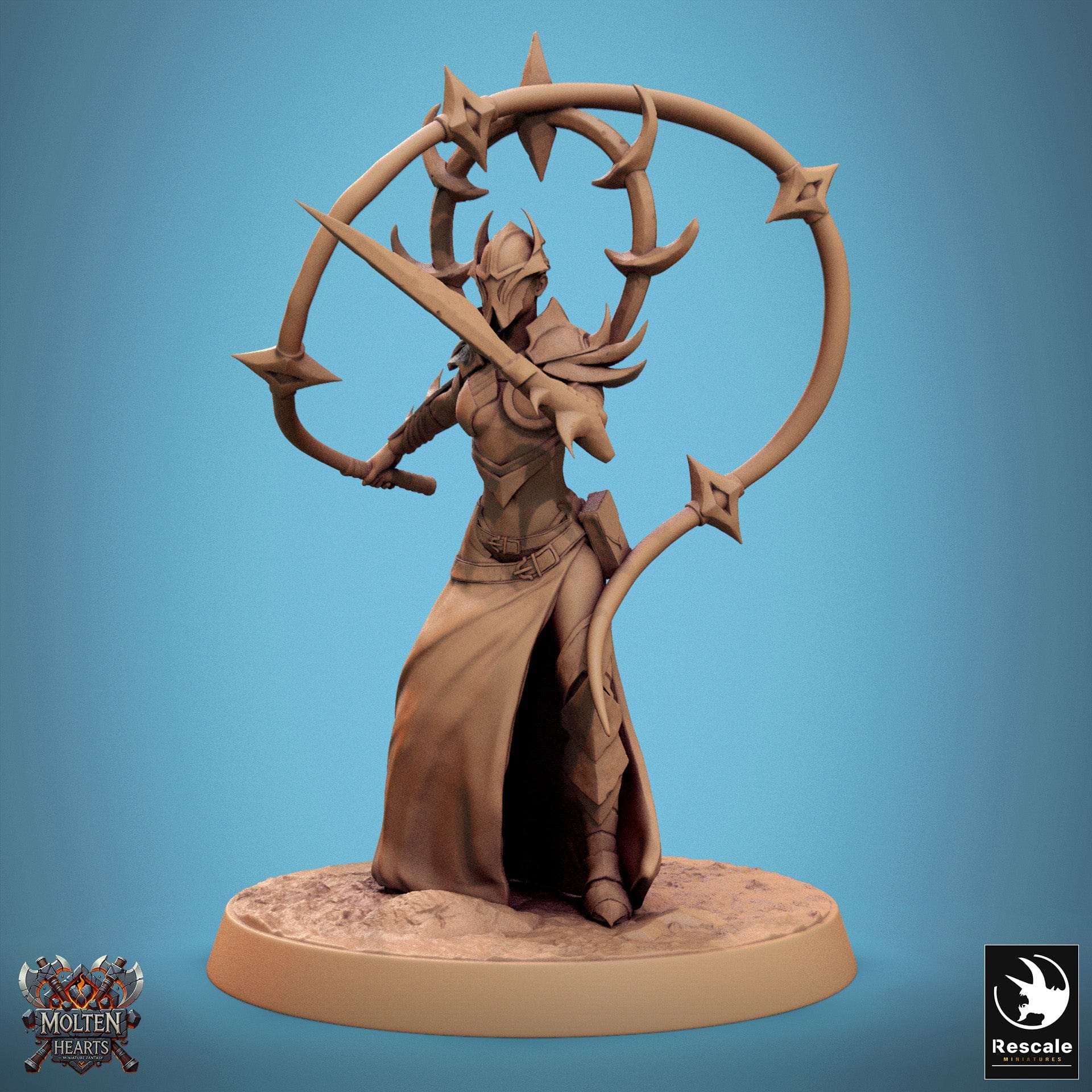 Tabletop RPG Miniature Velatrix - 32mm Qumi Rescale Miniatures Fury Attack Quality Miniatures - Qumi Wargaming Mini Model Figure