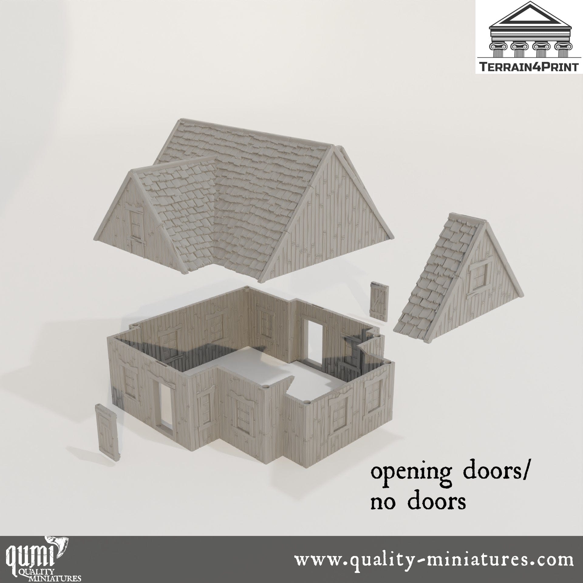 General Store Hrimstead - Resin Print - Tabletop RPG Terrain - Terrain4Print - Qumi Quality Miniatures - Qumi Wargaming Mini Model Figure