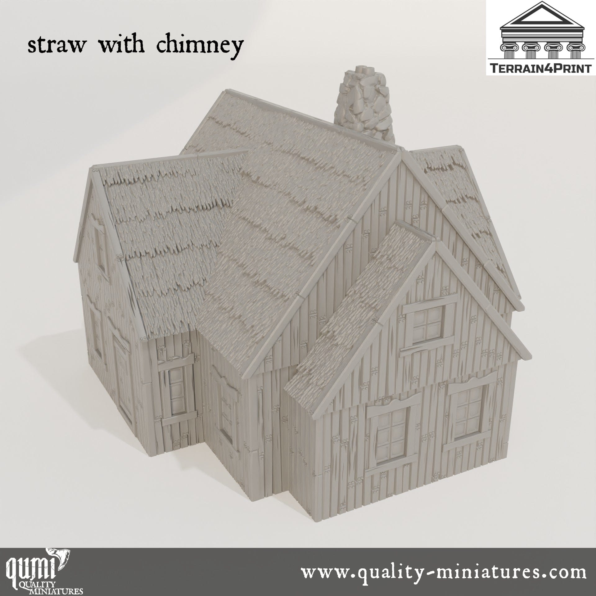 General Store with Chimney Hrimstead - Resin Print - Tabletop RPG Terrain - Terrain4Print - Qumi Quality Miniatures - Qumi Wargaming Mini Model Figure
