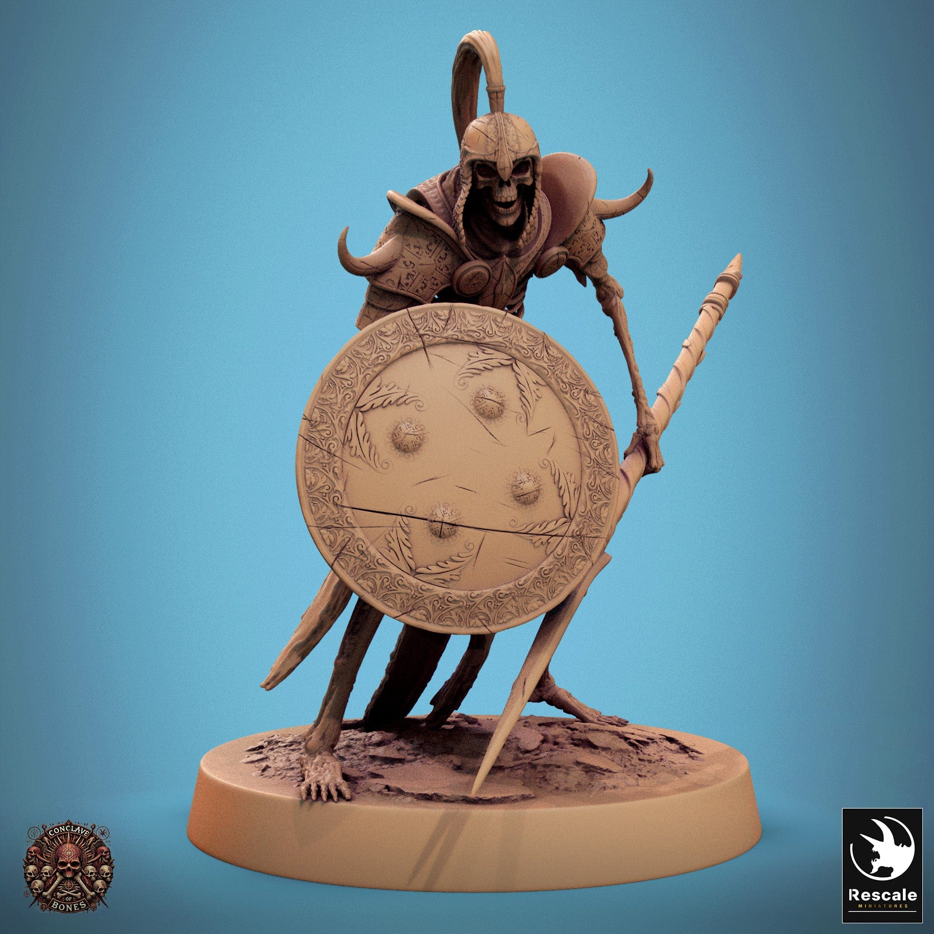 Tabletop RPG Miniature Persian Skeletons 32mm Qumi Rescale Miniatures Guard B Quality Miniatures - Qumi Wargaming Mini Model Figure