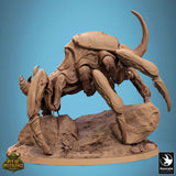 Rear angle of the scarab host beast highlighting its segmented armor and long, curved appendages.