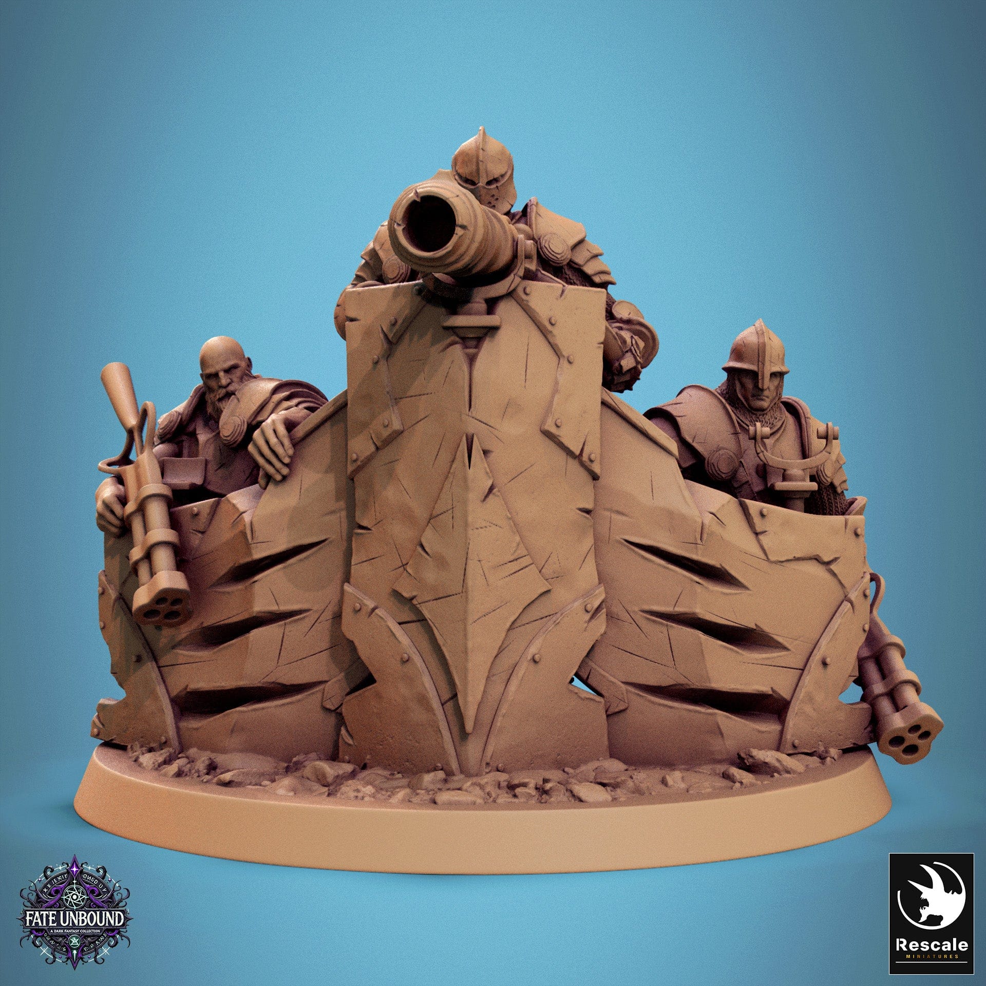 Tabletop RPG Miniature Knight Of Valor - 32mm Qumi Rescale Miniatures Guardroom Bunker Stand Quality Miniatures - Qumi Wargaming Mini Model Figure