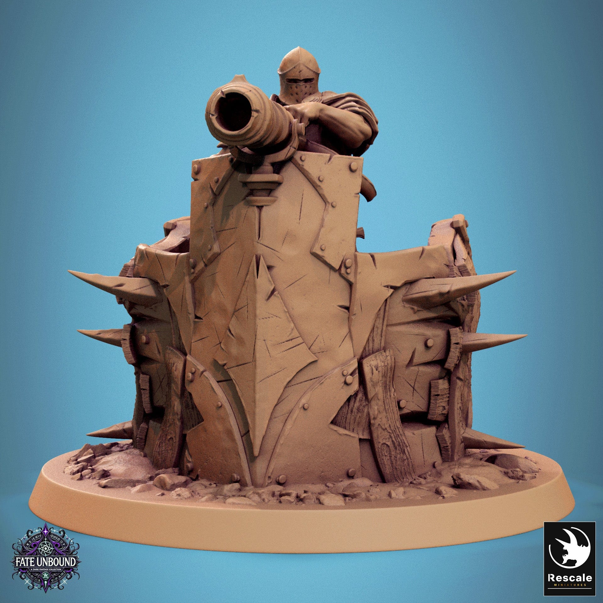 Tabletop RPG Miniature Knight Of Valor - 32mm Qumi Rescale Miniatures Guardroom Reinforced Fire Quality Miniatures - Qumi Wargaming Mini Model Figure