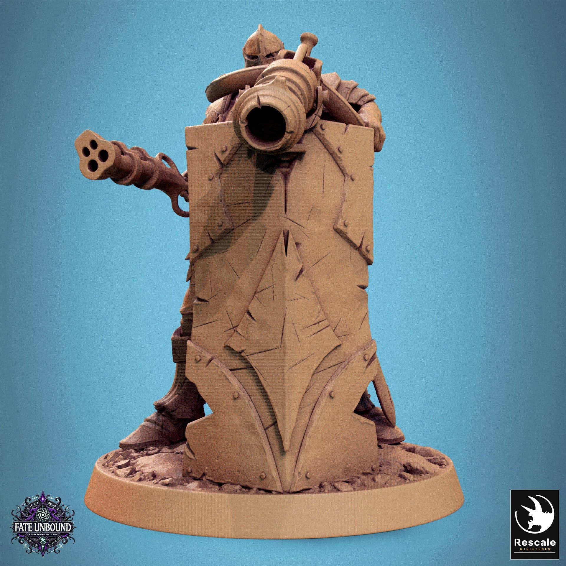 Tabletop RPG Miniature Knight Of Valor - 32mm Qumi Rescale Miniatures Guardroom Stand Quality Miniatures - Qumi Wargaming Mini Model Figure