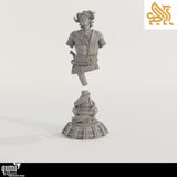 Heron Miniature Bust by Qumi, resin miniature bust for collectors and painting
