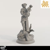 Heron Miniature Bust by Qumi, resin miniature bust for collectors and painting