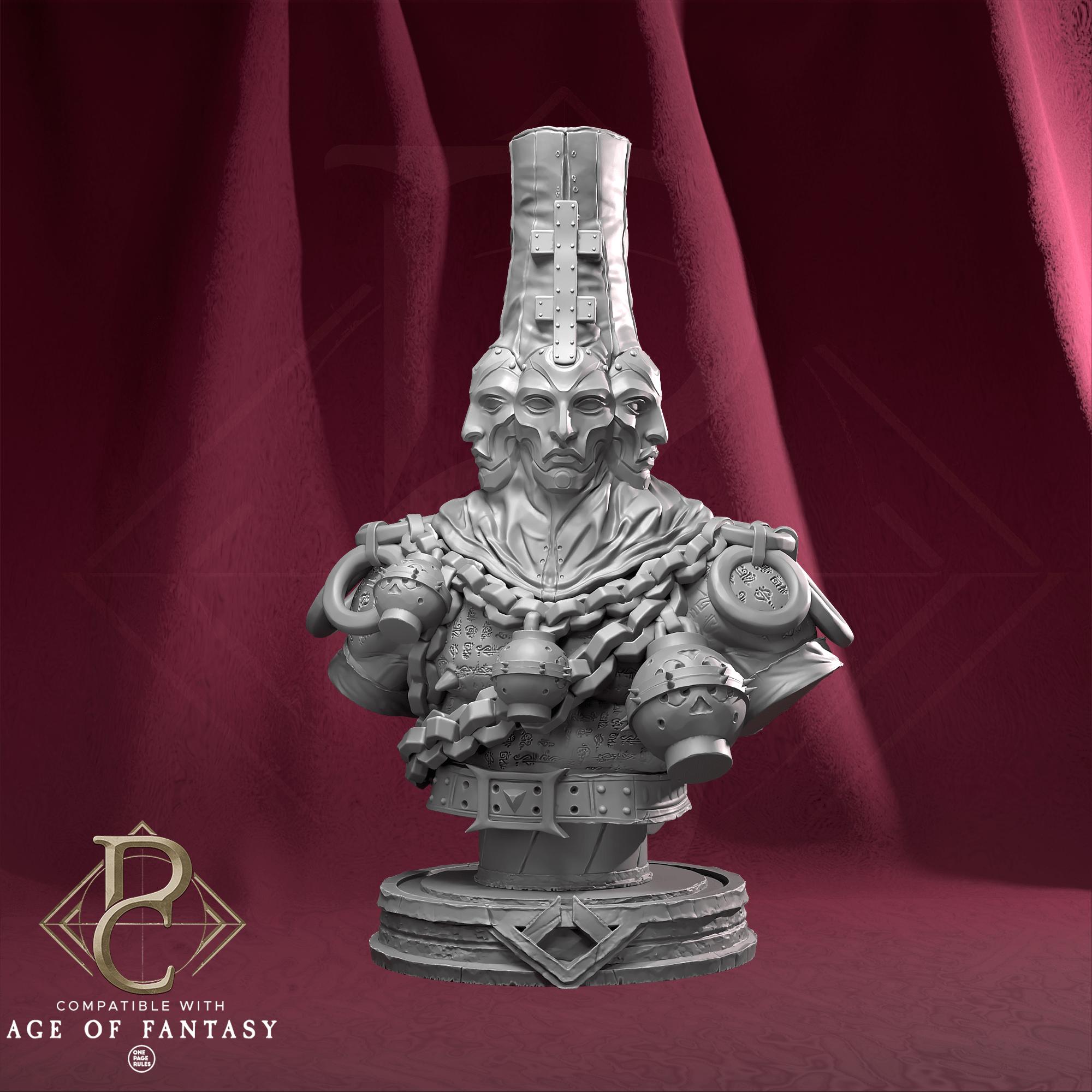 High Prophet Karhardas - Bust - 75mm 110mm Qumi Parasite Collectibles Quality Miniatures - Qumi Wargaming Mini Model Figure
