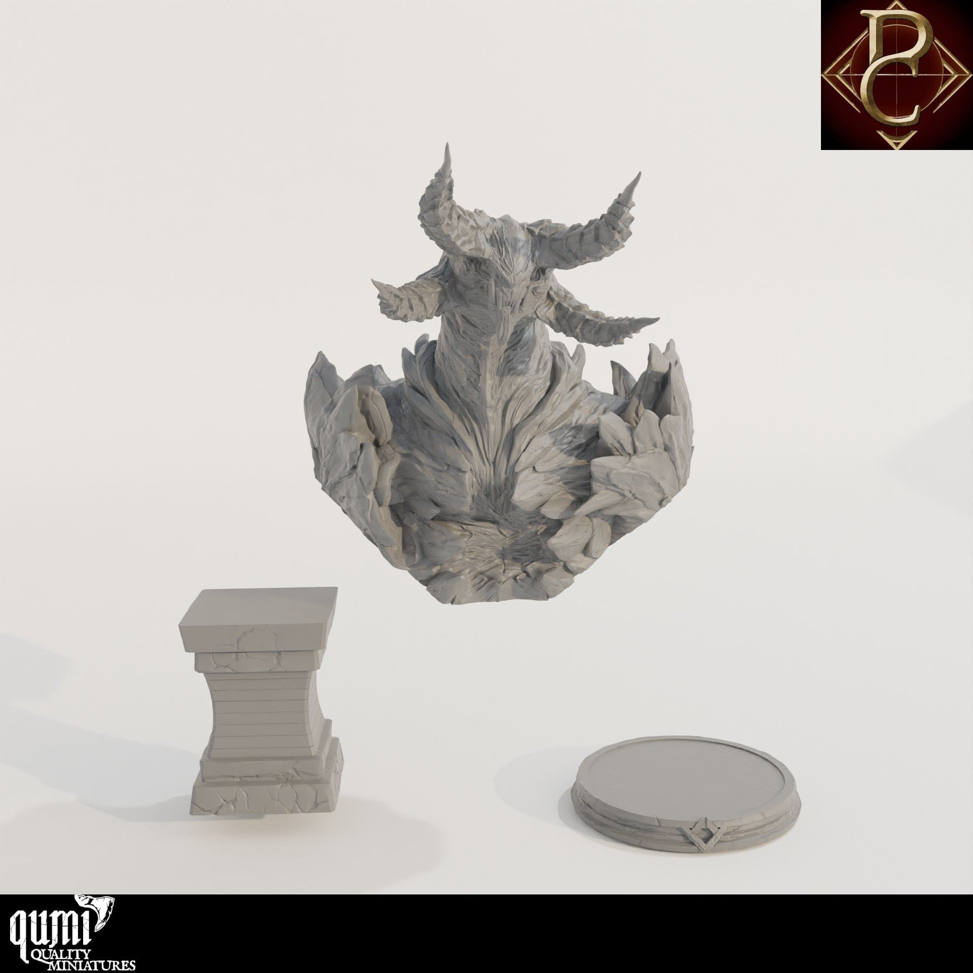 Irgren Bust - 32mm Tabletop RPG Mini - Qumi - Parasite Collectibles Quality Miniatures - Qumi Wargaming Mini Model Figure