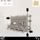 Wall terrain piece with arrows indicating height and width dimensions of 125mm and 90mm.