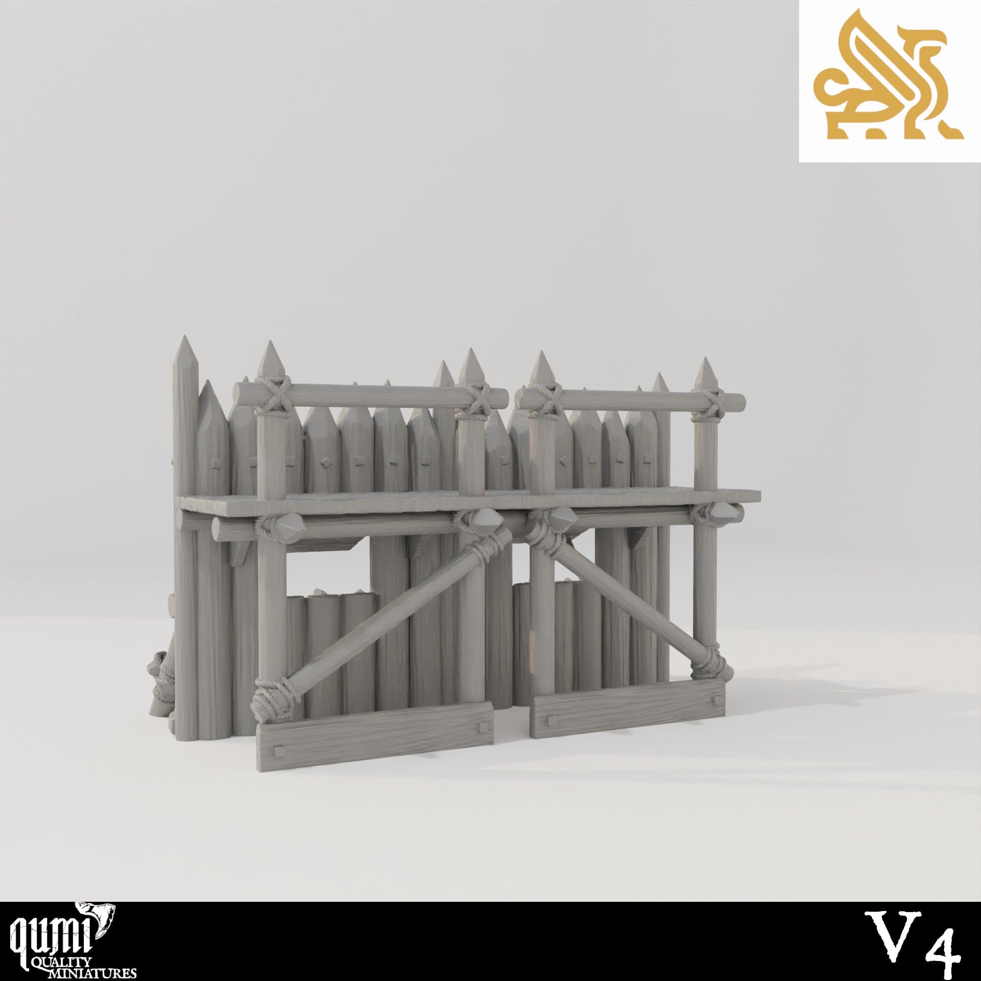 Koldeni Encampment - Walls - Tabletop RPG Terrain - Qumi - DM Stash Quality Miniatures - Qumi Wargaming Mini Model Figure