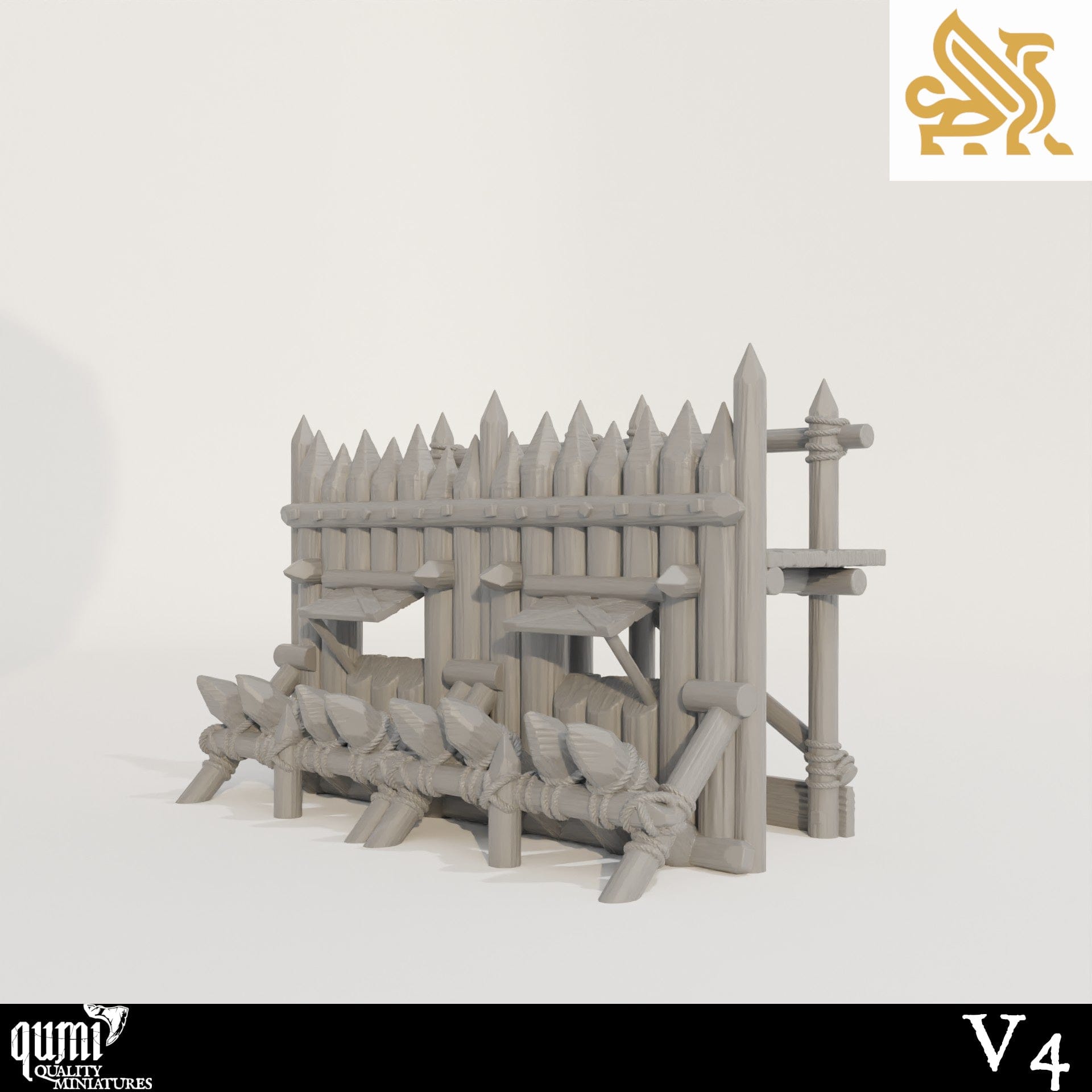 Koldeni Encampment - Walls - Tabletop RPG Terrain - Qumi - DM Stash Quality Miniatures - Qumi Wargaming Mini Model Figure