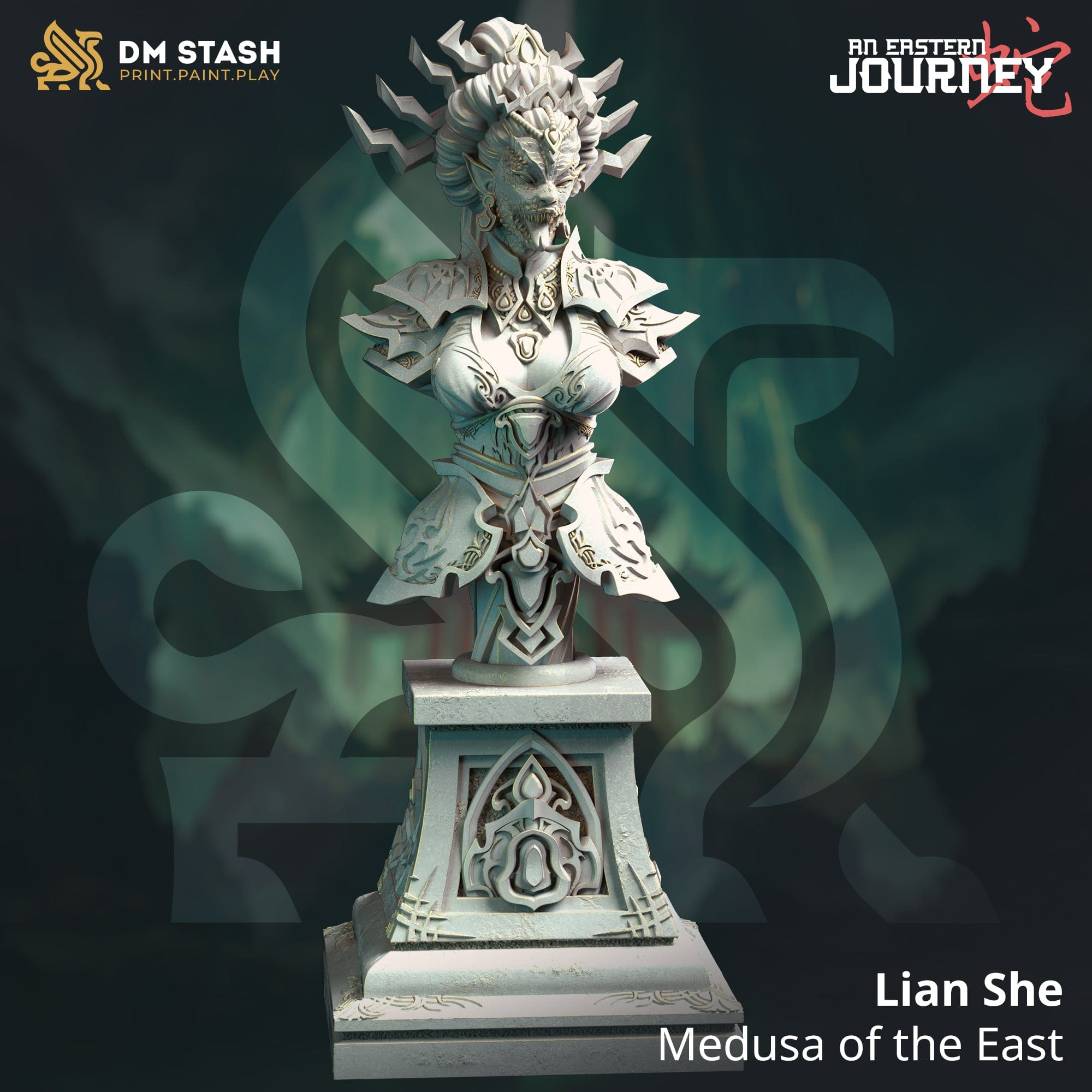 Lian She - BUST - Tabletop RPG Mini - Qumi - DM Stash Quality Miniatures - Qumi Wargaming Mini Model Figure