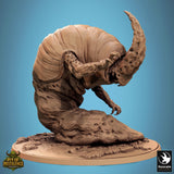 Side angle of the Mirebound Crawler creature standing in a dynamic hunting pose