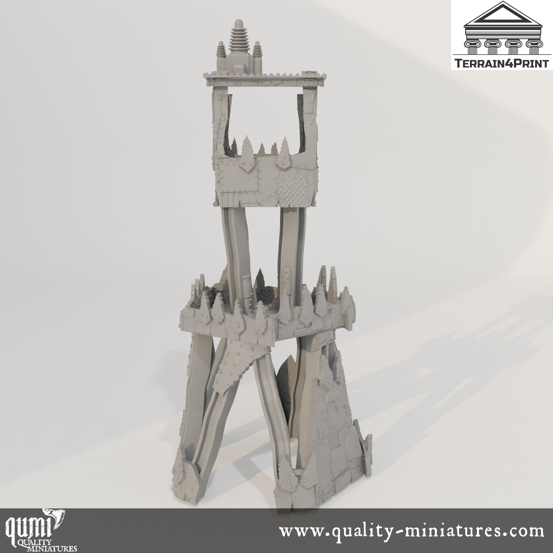 Lookout Tower - Rivet City - Resin Print - Tabletop RPG Terrain - Terrain4Print - Qumi Quality Miniatures - Qumi Wargaming Mini Model Figure