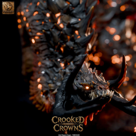 Magma Dragon Miniature Qumi Rescale Miniatures
