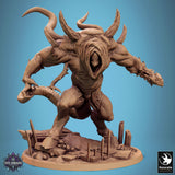 Monster Monstrosity Tabletop Miniatures by Qumi, 3D printed resin tabletop miniature for RPGs, wargaming and painting
