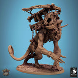 Monster Death Walk Tabletop Miniatures by Qumi, 3D printed resin tabletop miniature for RPGs, wargaming and painting
