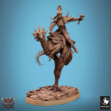 Velocisaurus Dinosaur Tabletop Miniature by Qumi, 3D printed resin tabletop miniature for RPGs, wargaming and painting