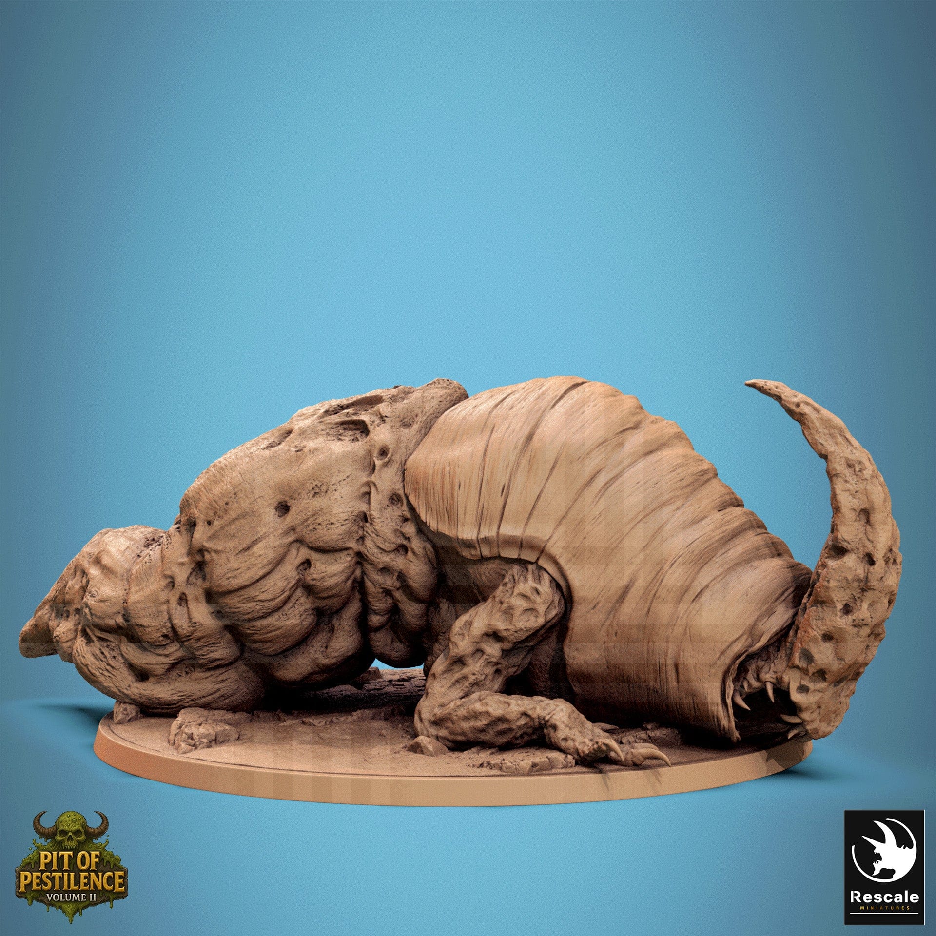 Fantasy Tabletop Monster Mirebround Crawler Rescale Miniatures - Quality Miniatures - Qumi