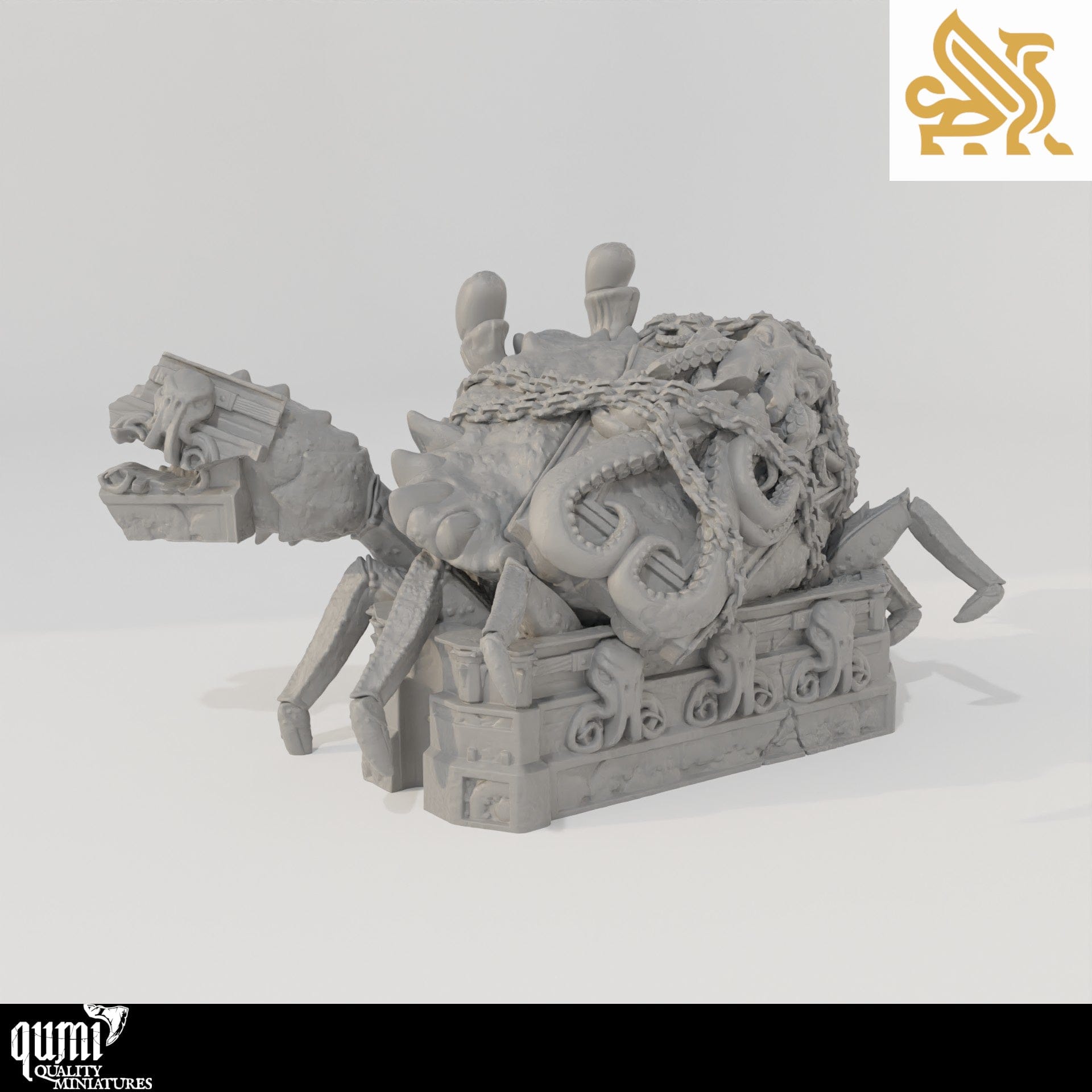 Plagued Streets of Canos - Sarcophagus - Tabletop RPG Mini - Qumi - DM Stash Quality Miniatures - Qumi Wargaming Mini Model Figure