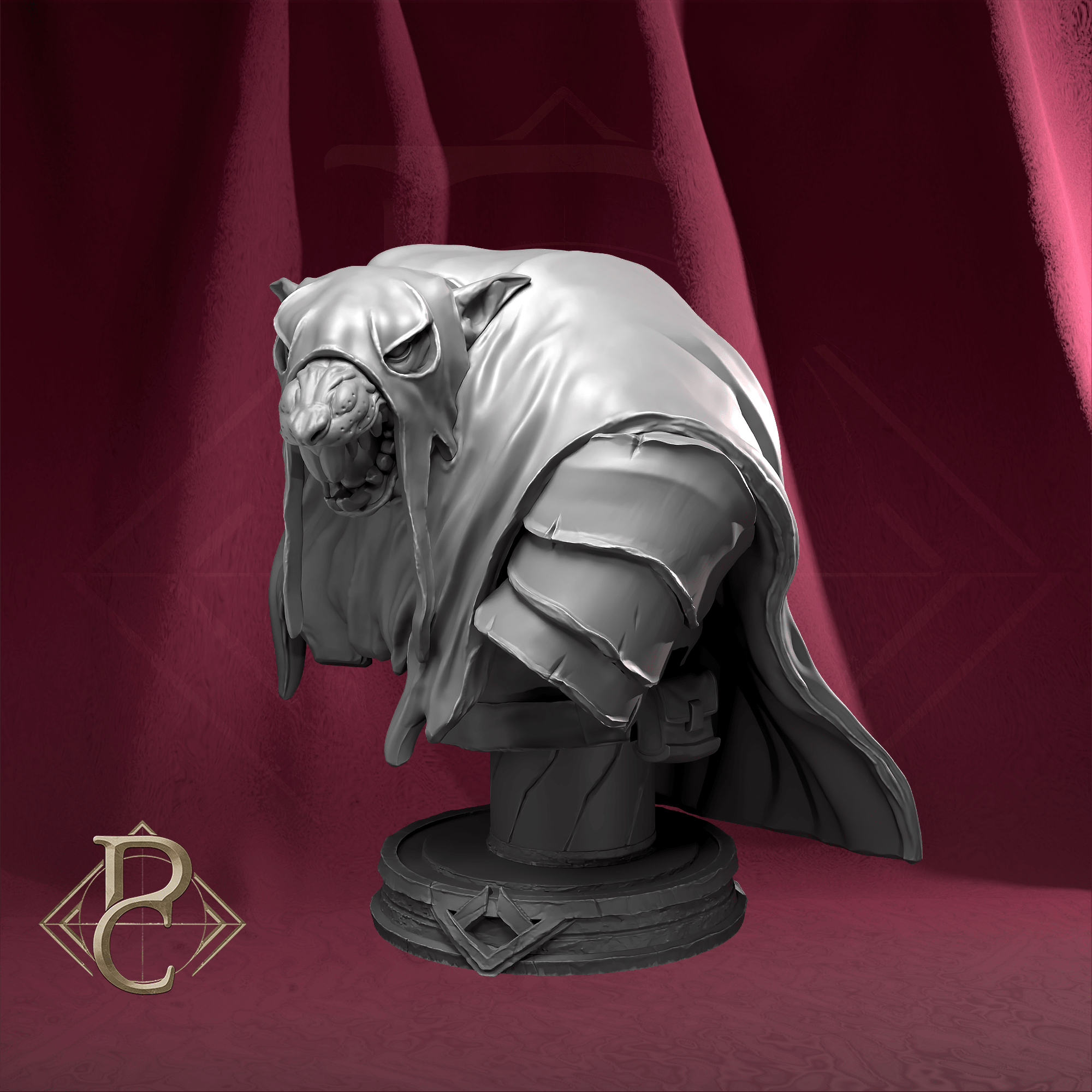 Rat Bust - 75mm 110mm Qumi - Parasite Collectibles Quality Miniatures - Qumi Wargaming Mini Model Figure