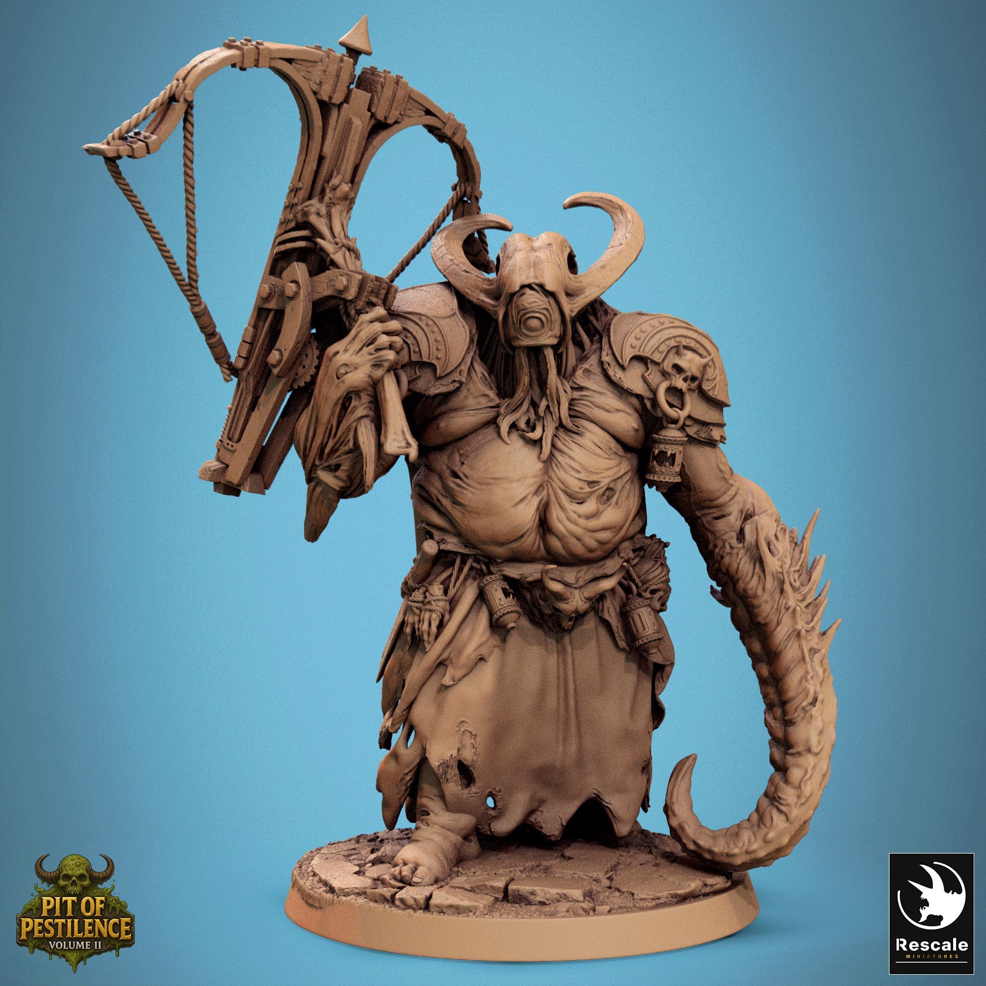 Fantasy Tabletop Monster Pestilent Brute Rescale Miniatures - Quality Miniatures - Qumi