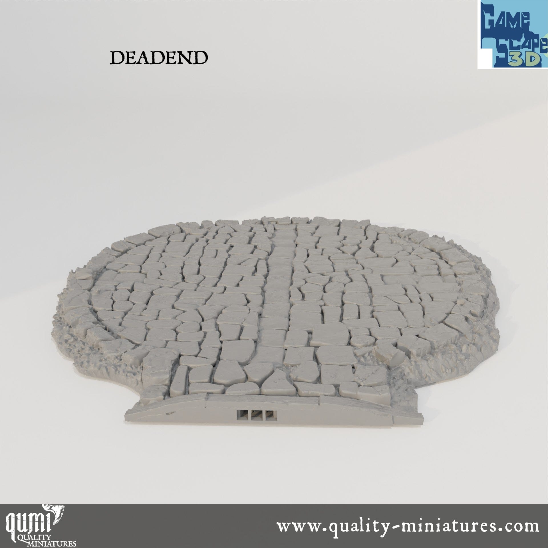 Roads, Curves, Straights and Intersections - Resin Print - Tabletop RPG Terrain - GameScape3D - Qumi Quality Miniatures - Qumi Wargaming Mini Model Figure