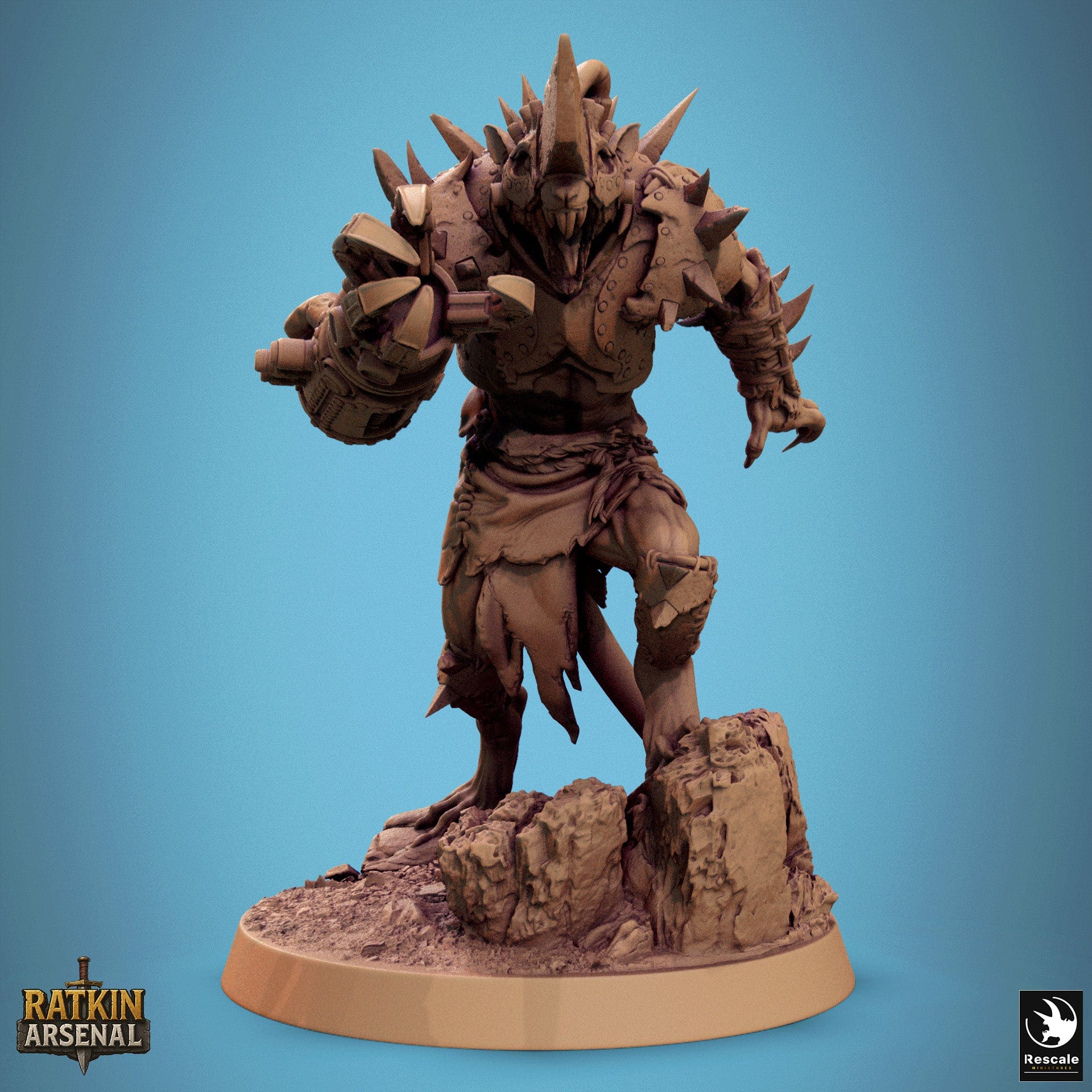 Fantasy Humanoid Rat Folk Elite Gun 32mm Rescale Miniatures Run Quality Miniatures - Qumi Wargaming Mini Model Figure