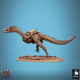 Monster Spear Fighter Tabletop Miniature - Avispyror by Qumi, 3D printed resin tabletop miniature for RPGs, wargaming and painting