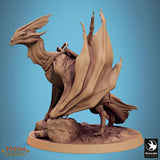 Side profile of the Zicoalt dinosaur standing on a rocky base.