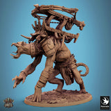 Monster Death Walk Tabletop Miniatures by Qumi, 3D printed resin tabletop miniature for RPGs, wargaming and painting