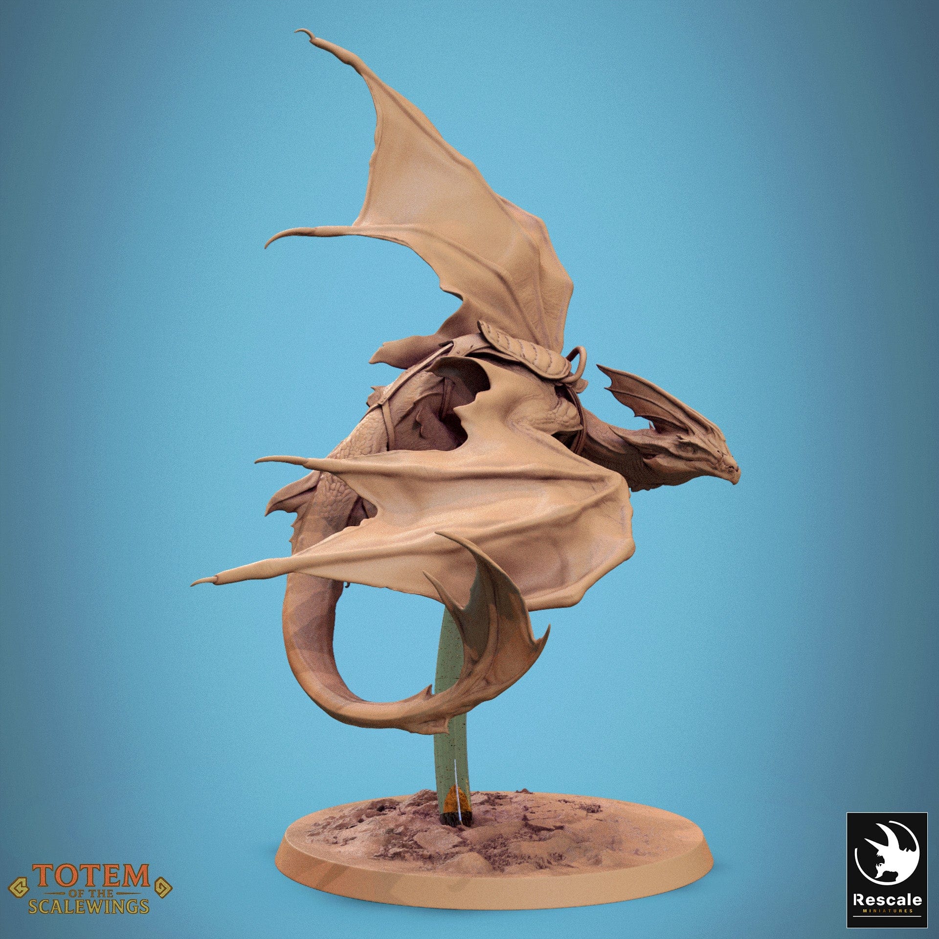 Tabletop RPG Miniature Zicoalt 32mm Qumi Rescale Miniatures Dino saddle / Twist Quality Miniatures - Qumi Wargaming Mini Model Figure