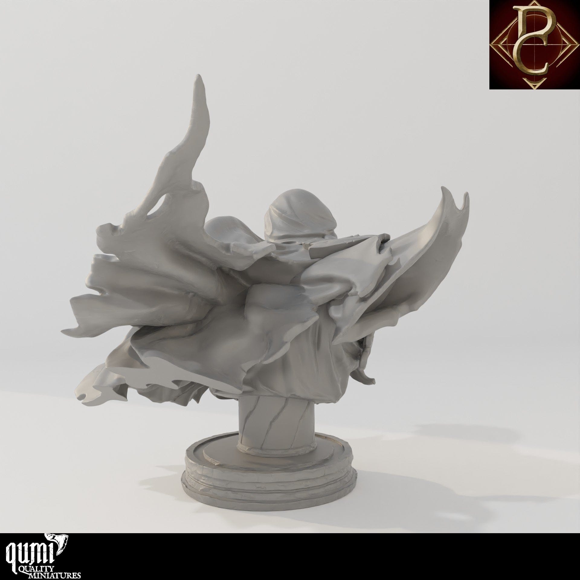 Savarkar Bust - 32mm Tabletop RPG Mini - Qumi - Parasite Collectibles Quality Miniatures - Qumi Wargaming Mini Model Figure