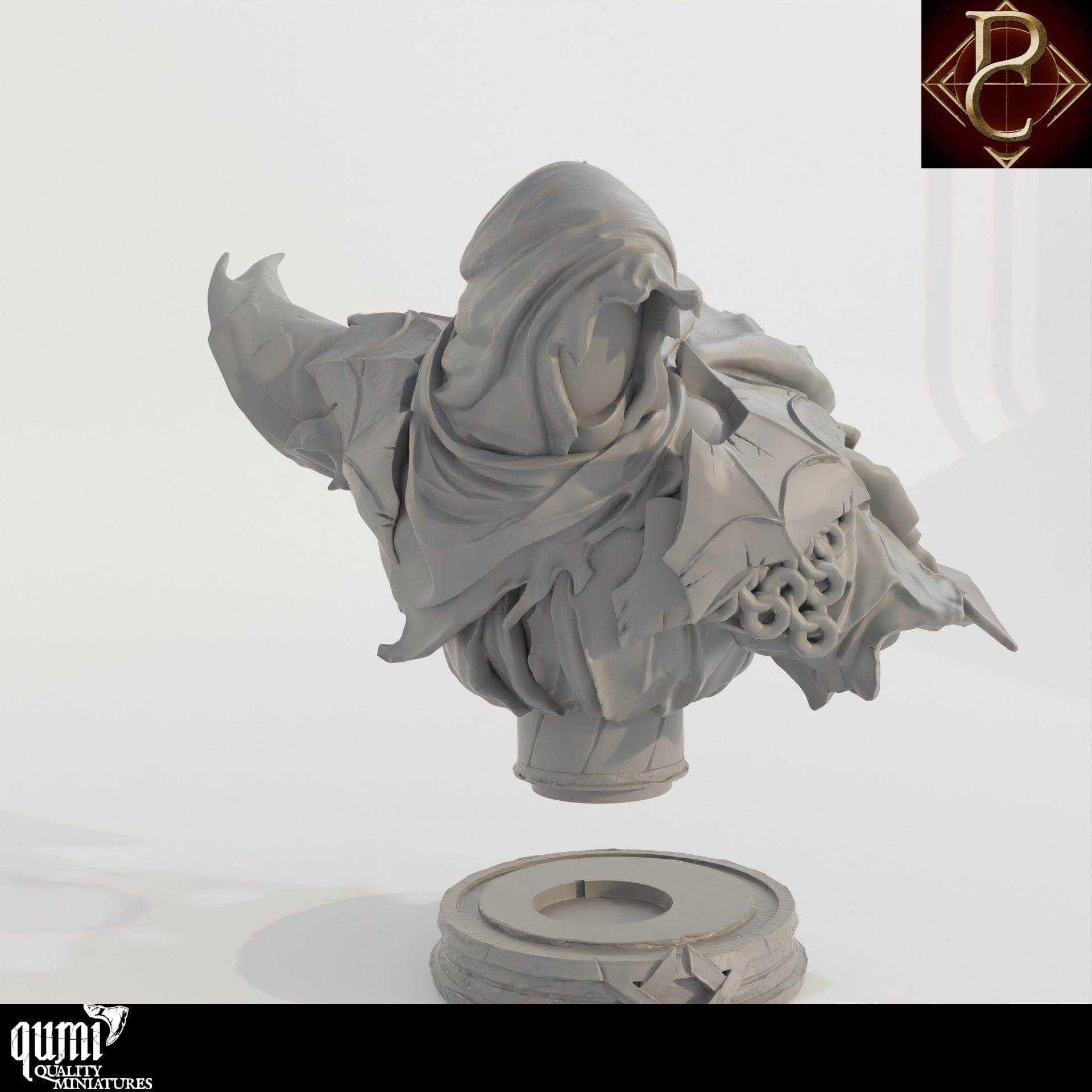 Savarkar Bust - 32mm Tabletop RPG Mini - Qumi - Parasite Collectibles Quality Miniatures - Qumi Wargaming Mini Model Figure