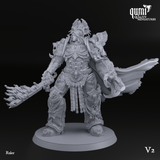Human Commander Tabletop Miniature - "Ruler" by Qumi, 3D printed resin tabletop miniature for RPGs, wargaming and painting