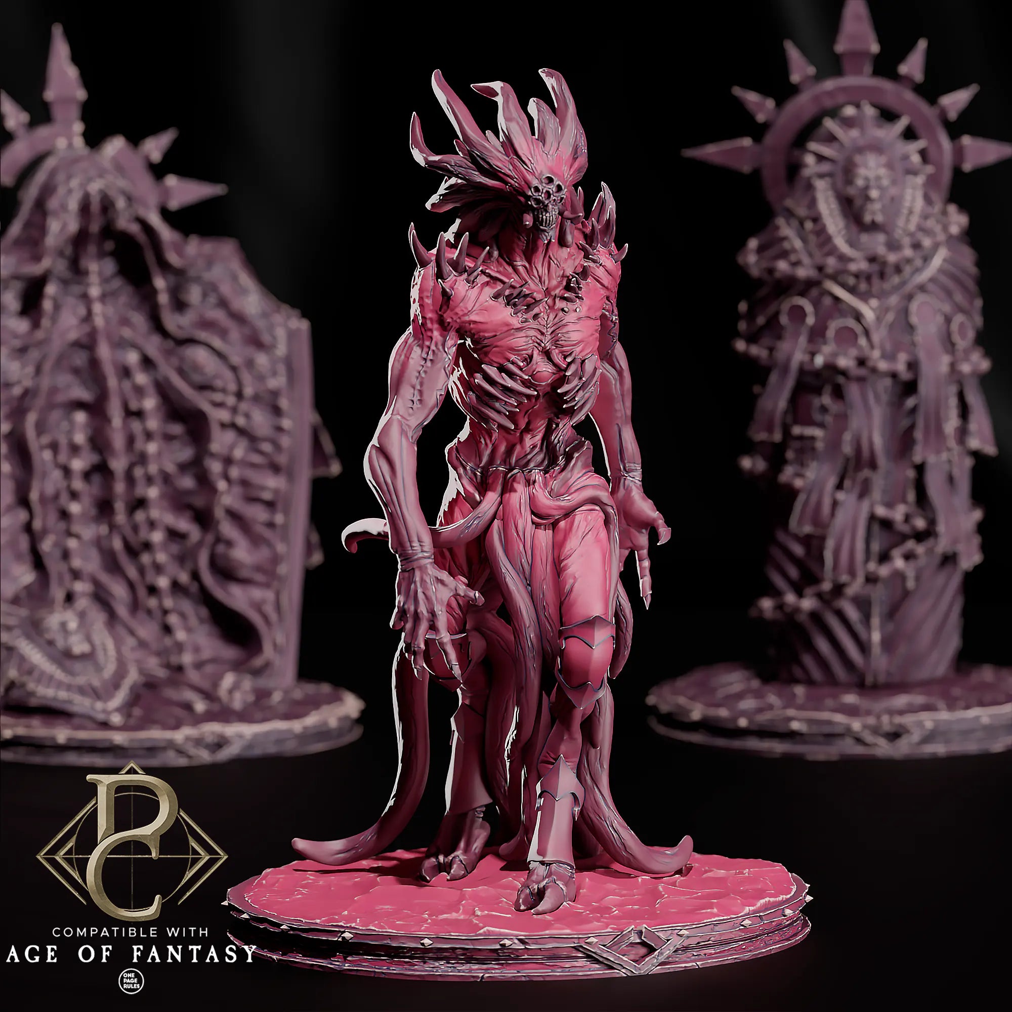 Scifi Elite Miniature of The Primarch of the Radiant Seal Parasite by Quality Miniatures, tabletop wargaming collectible figure.