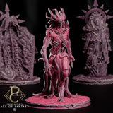 Primarch of the Radiant Seal miniature standing alone, showing detailed skeletal features and armor