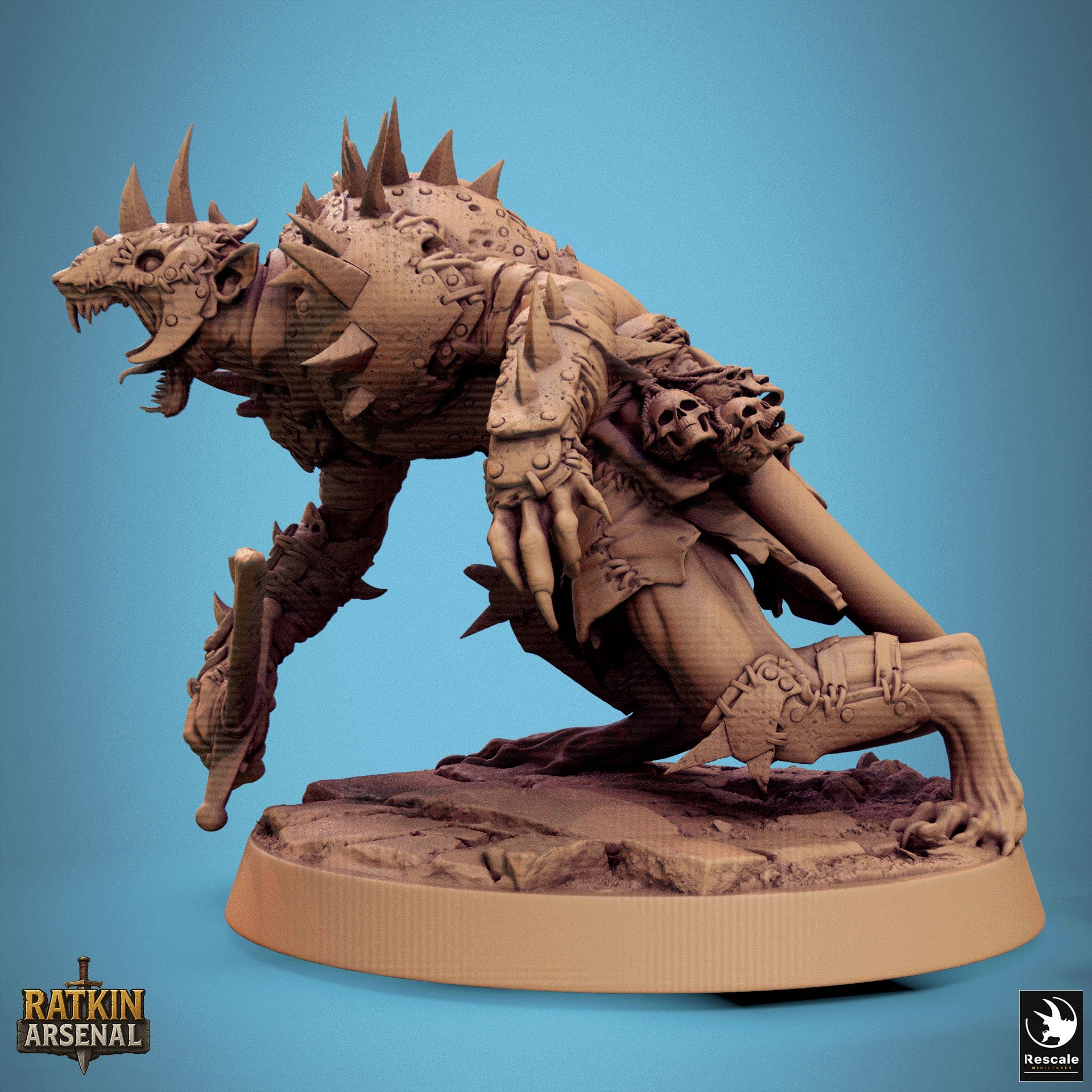 Fantasy Humanoid Rat Folk Soldiers 32mm Rescale Miniatures Shielding Sword Quality Miniatures - Qumi Wargaming Mini Model Figure