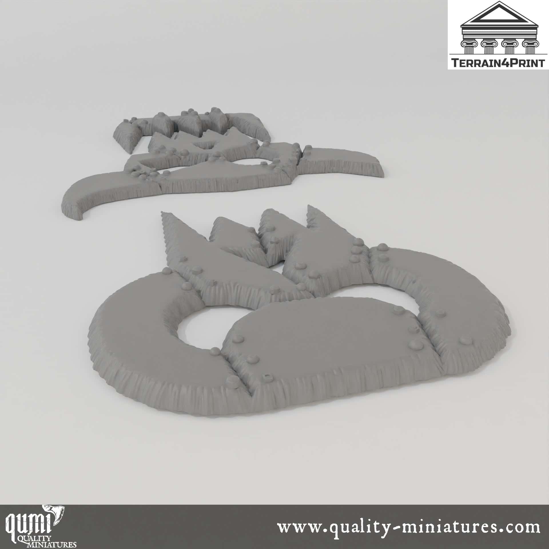 Skull accessories - Rivet City - Resin Print - Tabletop RPG Terrain - Terrain4Print - Qumi Quality Miniatures - Qumi Wargaming Mini Model Figure