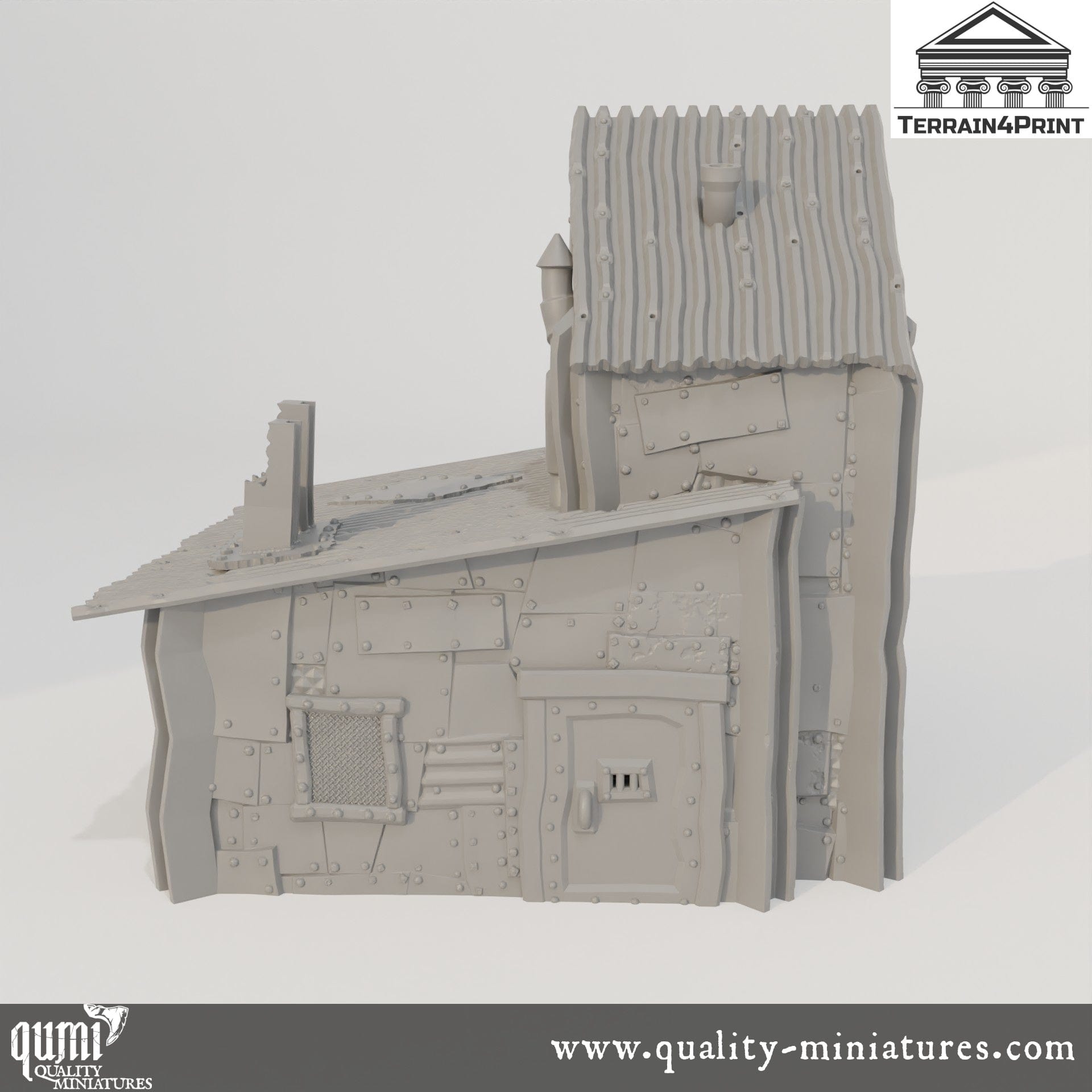 Sleeping Shed - Rivet City - Resin Print - Tabletop RPG Terrain - Terrain4Print - Qumi Quality Miniatures - Qumi Wargaming Mini Model Figure