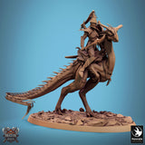Monster Spear Fighter Tabletop Miniature - Avispyror by Qumi, 3D printed resin tabletop miniature for RPGs, wargaming and painting
