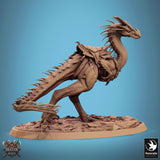 Monster Spear Fighter Tabletop Miniature - Avispyror by Qumi, 3D printed resin tabletop miniature for RPGs, wargaming and painting