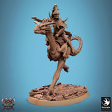 Monster Spear Fighter Tabletop Miniature - Avispyror by Qumi, 3D printed resin tabletop miniature for RPGs, wargaming and painting