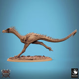 Monster Spear Fighter Tabletop Miniature - Avispyror by Qumi, 3D printed resin tabletop miniature for RPGs, wargaming and painting