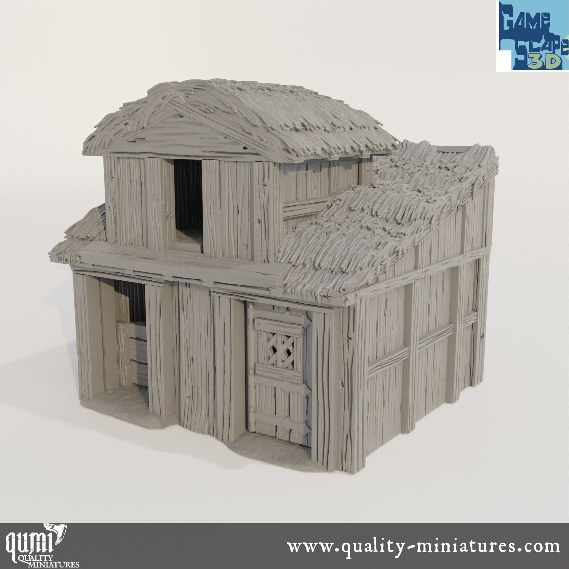 Stable - Lost City - Resin Print - Tabletop RPG Terrain - GameScape3D - Qumi Quality Miniatures - Qumi Wargaming Mini Model Figure